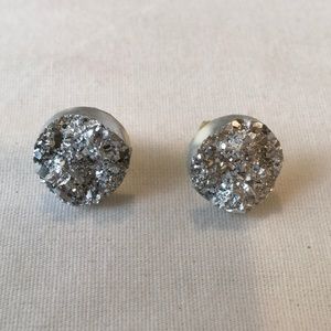 Faux Druzy Stud Earrings